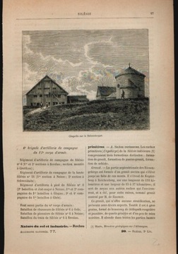 g0100 Riesengebirge Chaplle sur le Schneekoppe z okolo 1885 roku.
