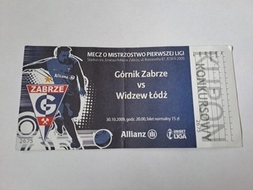GÓRNIK ZABRZE - WIDZEW ŁÓDŹ 30-10-2009