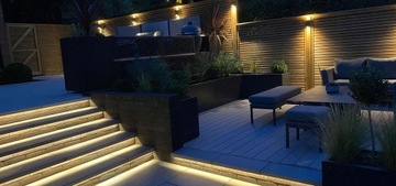 ВОДОНЕПРОНИЦАЕМЫЙ СВЕТОДИОДНЫЙ ПРОФИЛЬ IP65 IP67 ФЛИС ЧЕРНЫЙ 1м