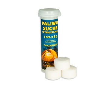 Ekologiczne paliwo suche w tubkach 6 sztuk