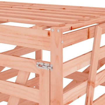 Корпус для 2-х мусорных баков, массив ели Дугласа