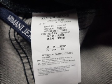 ARMANI JEANS - J21 Regular W36L32 pas 95 cm SUPER '