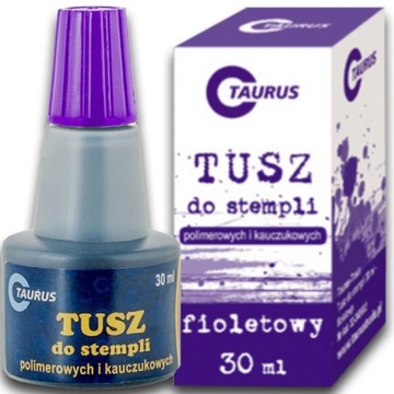 TUSZ DO STEMPLI PIECZĄTEK 30 ML FIOLETOWY TAURUS