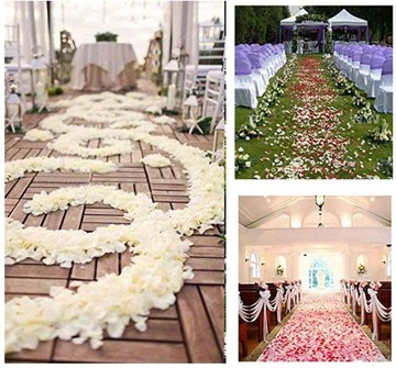 Лепестки роз искусственные 150 шт, романтичные белые 96