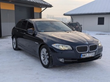 BMW Seria 5 F10-F11 Touring 520d 184KM 2012 BMW Seria 5 Ledy Alu Klima Navi Jasne Skory Serwis Gwarancja 2.0 Diesel, zdjęcie 10