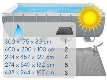 Водонагреватель для бассейна с солнечным ковриком 120x120 Intex 28685 МОДЕЛЬ 2024 г.