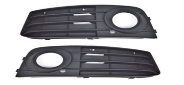 AUDI A4 B8 07-11 ATRAPA KRATKA HALOGENU CZARNY L+P