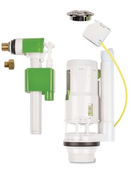 ZAWÓR SPUSTOWY 3/6L LINKA + ZAWÓR NAPEŁNIAJĄCY 1/2 + 3/8 ADAPTER ZESTAW WC