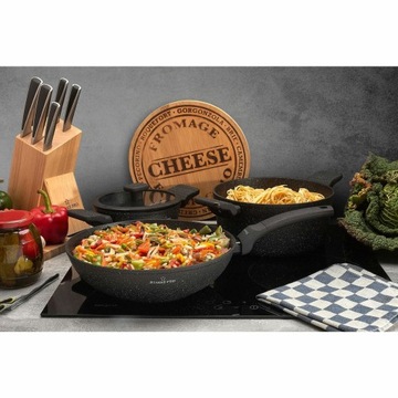 GARNEK Indukcja POKRYWKA MAŁY Marmurkowy Starke Pro Ceres Marble 1,6 l 18cm