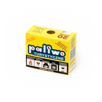 PALIWO TURYSTYCZNE STAŁE TABLETKI KUCHENKA 20x5g