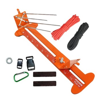 Bransoletka Paracord Jig zestaw makrama Paracord Pomarańczowy