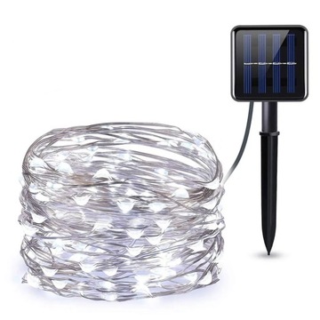 Słoneczne lampki świąteczne na sznurku 200LED