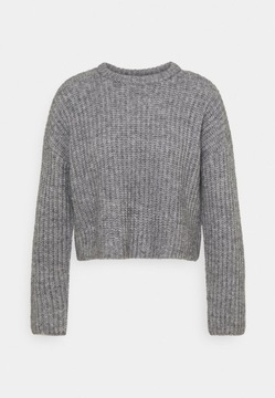 EVEN ODD SWETER DAMSKI SZARY Z WEŁNĄ 50 5XL 1VAG