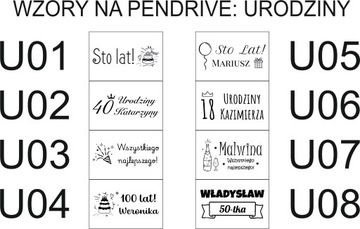 Pendrive reklamowy TWISTER 64 GB 3.0 grawer tekst logo chrzest komunia ślub