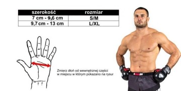 DBX Bushido Sparring Gloves MMA, Krav Maga Arm-201a L/XL