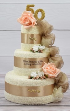 Торт с 6 полотенцами ПОДАРОК ​​на годовщину свадьбы