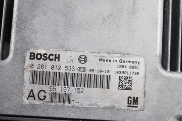 JEDNOTKA MOTORU OPEL VECTRA C 1.9 CDTI 0281012533