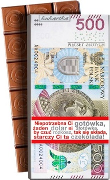 CZEKOLADA 108 (500 złotych) BANKNOT