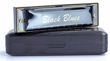 HARMONIJKA USTNA DIATONICZNA CZARNA C-DUR + KURS