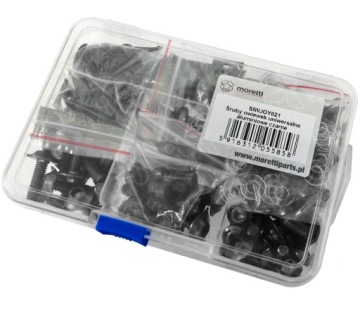 Śruby owiewek uniwersalne aluminiowe czarne