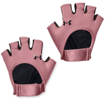 RĘKAWICZKI NA SIŁOWNIE DAMSKIE UNDER ARMOUR TRENINGOWE GLOVE RÓŻOWE S
