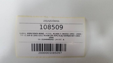 DOJEZDOVDOJEZDOVÉ KOLO REZERVY MERCEDES W202 W210 15 5X112 2104000202