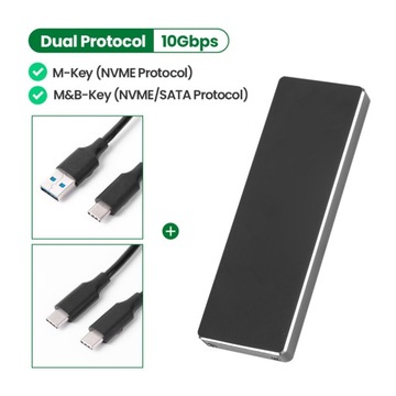 do USB 3.1 Adapter SSD dla NVME PCIE NGFF SATA M/B