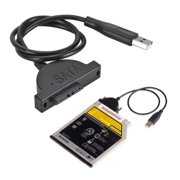 USB 2.0 Slimline SLIM SATA 7 + 6 13 -контактный кабель кабеля