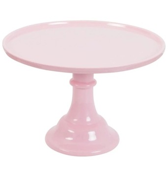 Patera dekoracyjna do ciast tortów - różowa, 30 cm