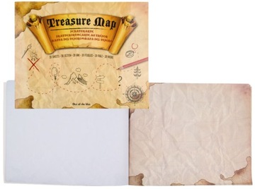 Карта пиратских сокровищ Пиратская 4 шт.