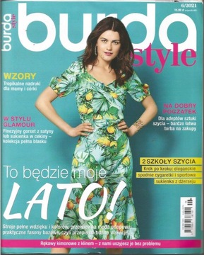 Burda 6 / 2021 glamour lato sukienki