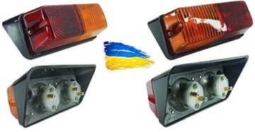 ФОНАР ЗАДНИЙ ЛЕВЫЙ+ПРАВЫЙ МЕТАЛЛ Т-25 + ЛАМПОЧКИ LUX UA