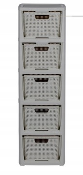 КНИЖНЫЙ ШКАФ, СУНДУК, ПОЛКА ШКАФА С 5 КОРЗИНАМИ, РОТАНД БРАНК