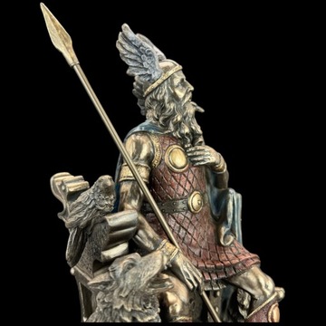 Статуэтка Скульптура Статуя СЕВЕРНЫЙ БОГ ОДИН СИДЯЩИЙ VERONESE WU69116A4