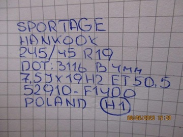 KOLA RÁFKY PNEUMATIKY KIA SPORTAGE IV R19