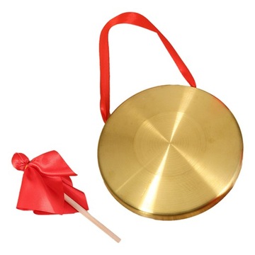 GONG BĘBEN MIEDZIANY ZŁOTY 25,00X25,00X1,50CM