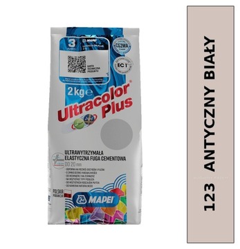 MAPEI FUGA Elastyczna Ultrawy Bio Ultracolor Plus 123 ANTYCZNY BIAŁY 2kg