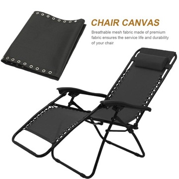 Замена шезлонга с откидной спинкой для кемпинга