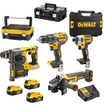 КОМПЛЕКТ DEWALT DCD791 DCG405 DCH273 DCF887 3xAKU 5AH TSTAK