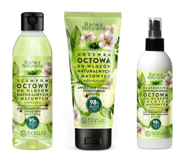 BARWA OCTOWA ZESTAW SZAMPON 500ml + ODŻYWKA TUBA 200ml+ ODŻYWKA SPRAY 200ml