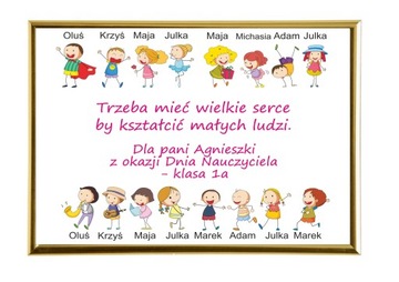 Prezent dla Nauczycielki cioci DZIEŃ NAUCZYCIELA ramka przedszkole żłobek