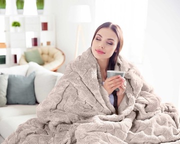 Одеяло ОЧЕНЬ ТОЛСТОЕ Покрывало 200Х220 ПУШИСТОЕ Мягкое Теплое ПРЕМИУМ