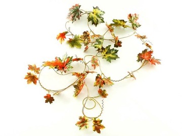 ЛИСТОВАЯ ГИРЛЯНДА ОСЕННИЕ ЛИСТЬЯ 2.4М ОСЕННЕЕ УКРАШЕНИЕ