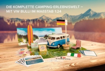 Кемпер фургон VW Bulli T1 модель - белый/синий Адвент-календарь