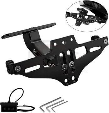 УНИВЕРСАЛЬНЫЙ ДЕРЖАТЕЛЬ НОМЕРНОГО ЗНАКА ПОДСВЕТКА МОТОЦИКЛ