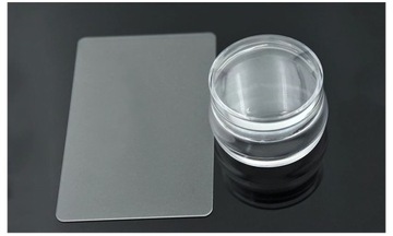 ГЕЛЕВОЙ ШТАМП ДЛЯ ФРАНЦУЗСКОГО НОГТЯ + ЦАРАБАННЫЙ ШТАМП