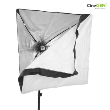 2x СТУДИЙНЫЕ ЛАМПЫ SOFTBOX 40x40 см, 650 Вт, непрерывный, St.