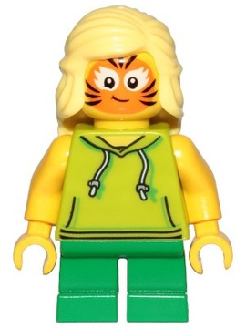 LEGO CITY Figurka cty1014 DZIEWCZYNKA z pomalowaną twarzą, NOWA