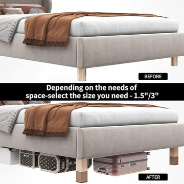 Подставки мебельные Подъемник мебельный Коричневый диаметром 2,4 дюйма 4 шт.