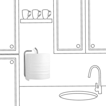 Вешалка Держатель для бумажных полотенец WR01 INOX